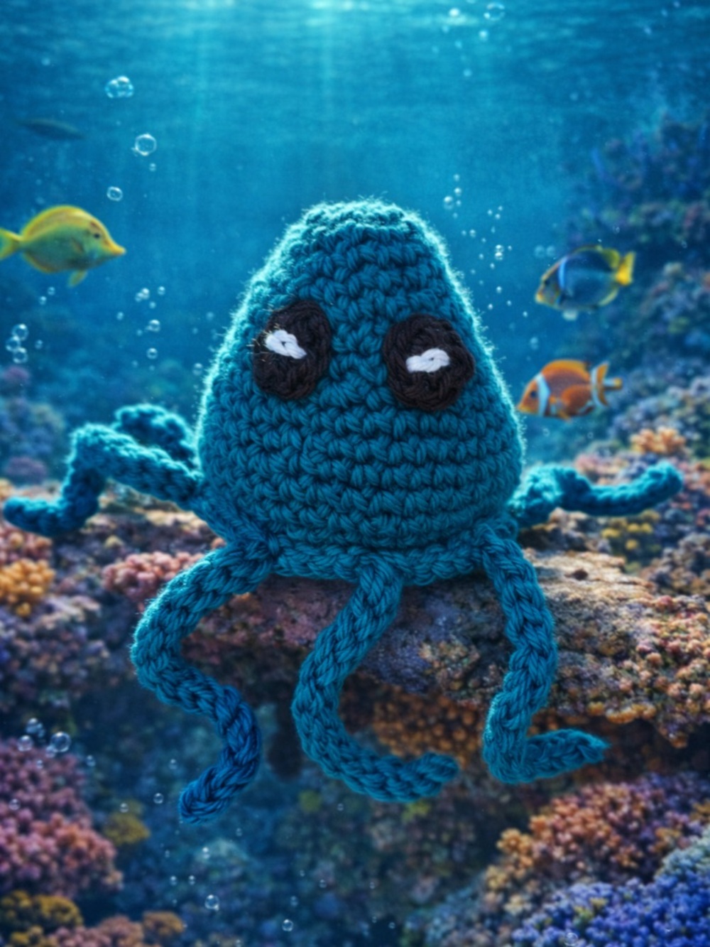 Handmade Crocheted Octopus Soap Saver 100% Cotton - Picture 3 of 16